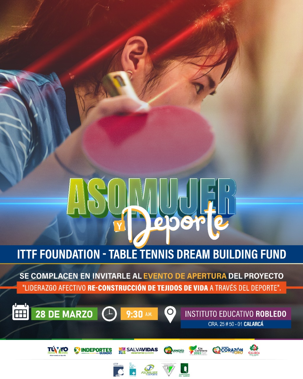 CALARCÁ ABRE LAS PUERTAS AL PROYECTO “LIDERAZGO AFECTIVO- RECONSTRUCCIÓN DEL TEJIDO SOCIAL A TRAVÉS DEL DEPORTE”